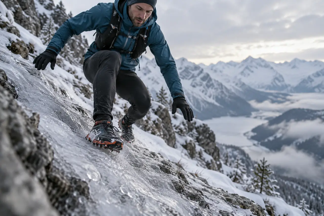 Crampons trail : le mauvais choix qui transforme une descente glacée en piège