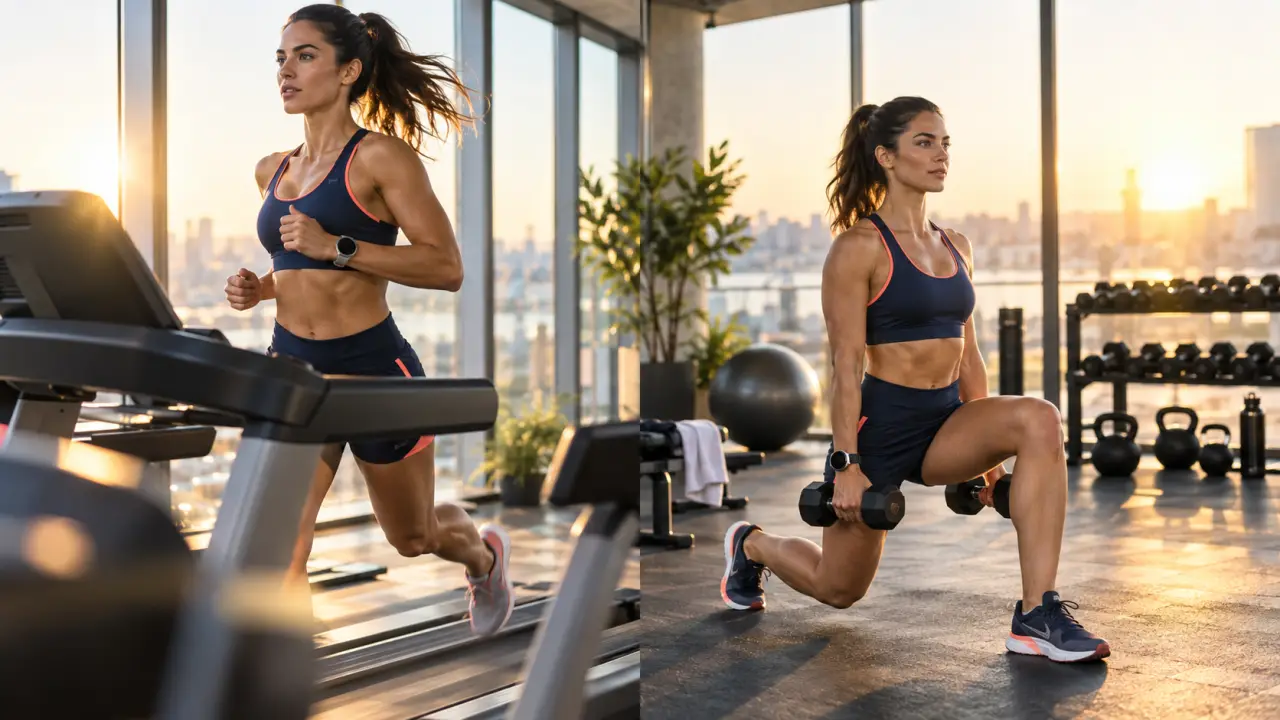 Coureur réalisant une séance de renforcement musculaire avant ou après sa sortie running