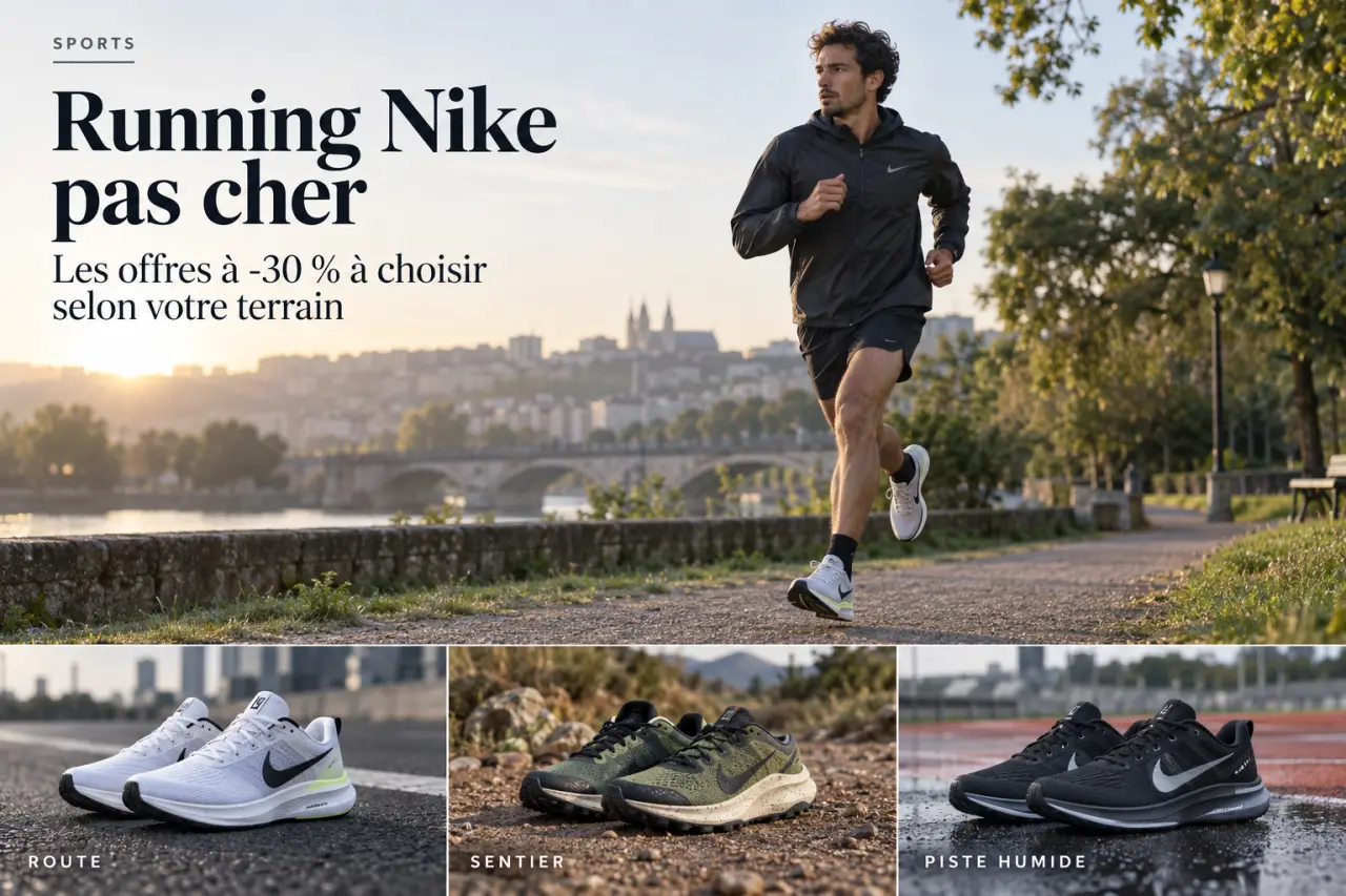 Running Nike pas cher : les offres à 30 % à choisir selon votre terrain